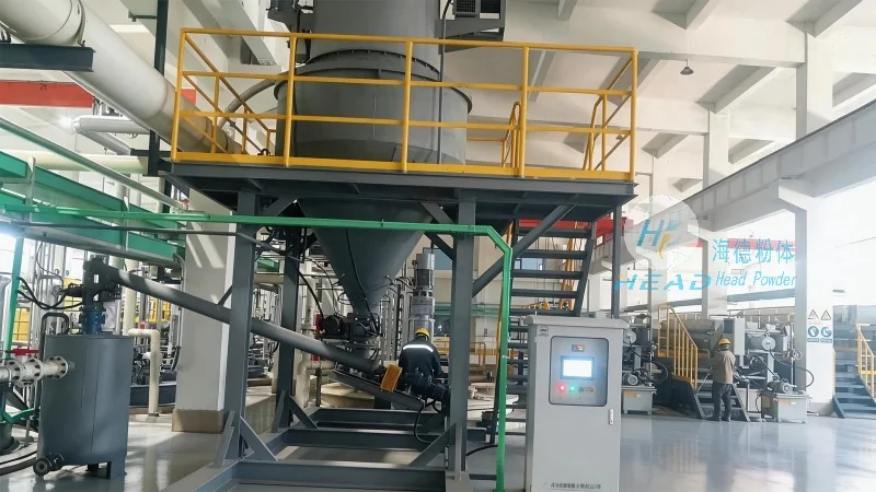 Design of a Gray Calcium Powder Pneumatic Conveying System